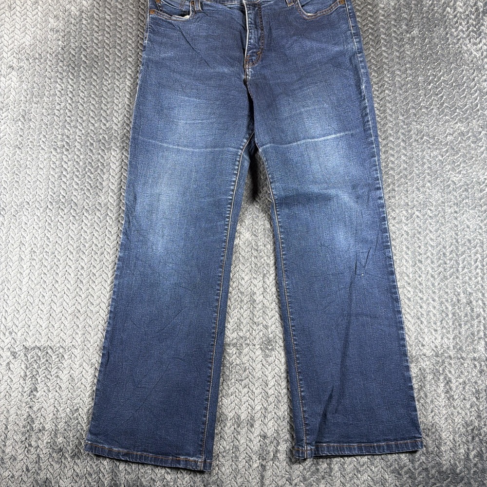 Levi's 512 Jeans Womens 16 Blue Cotton Denim Straight Leg Workwear Faded Stretch